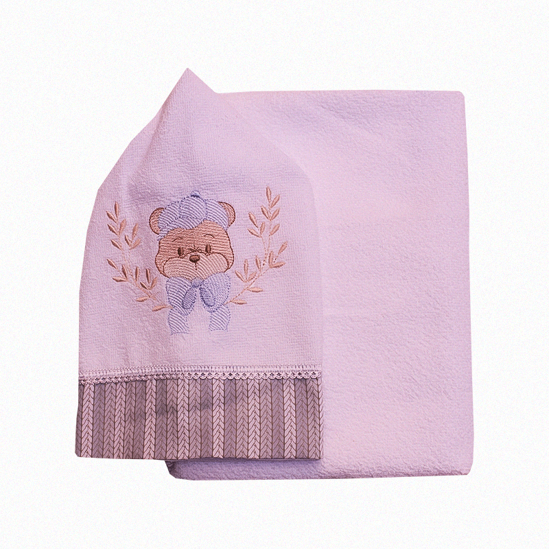 Toalha de bebê com capuz - Masculino - Cor Branca