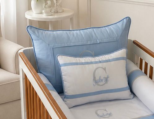 Kit de Berço - Encanto Real-Branco/Azul bebe-50%400fios