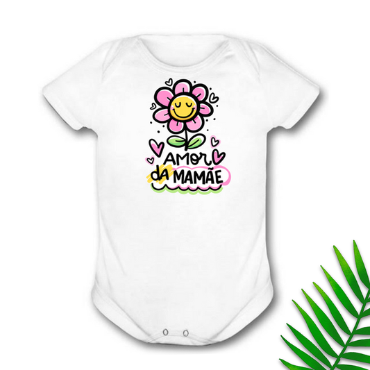 Body Temático - Amor da mamãe - Flor