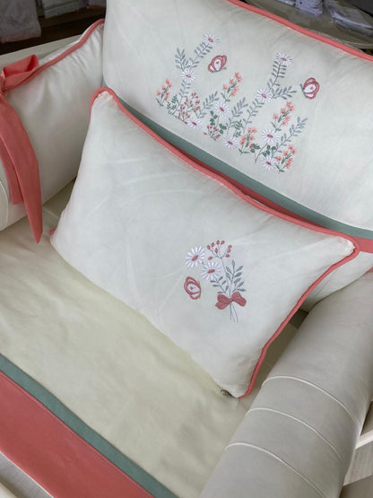 Kit de Berço - Essence - 9 Peças -feminino-jardim-creme baunilha